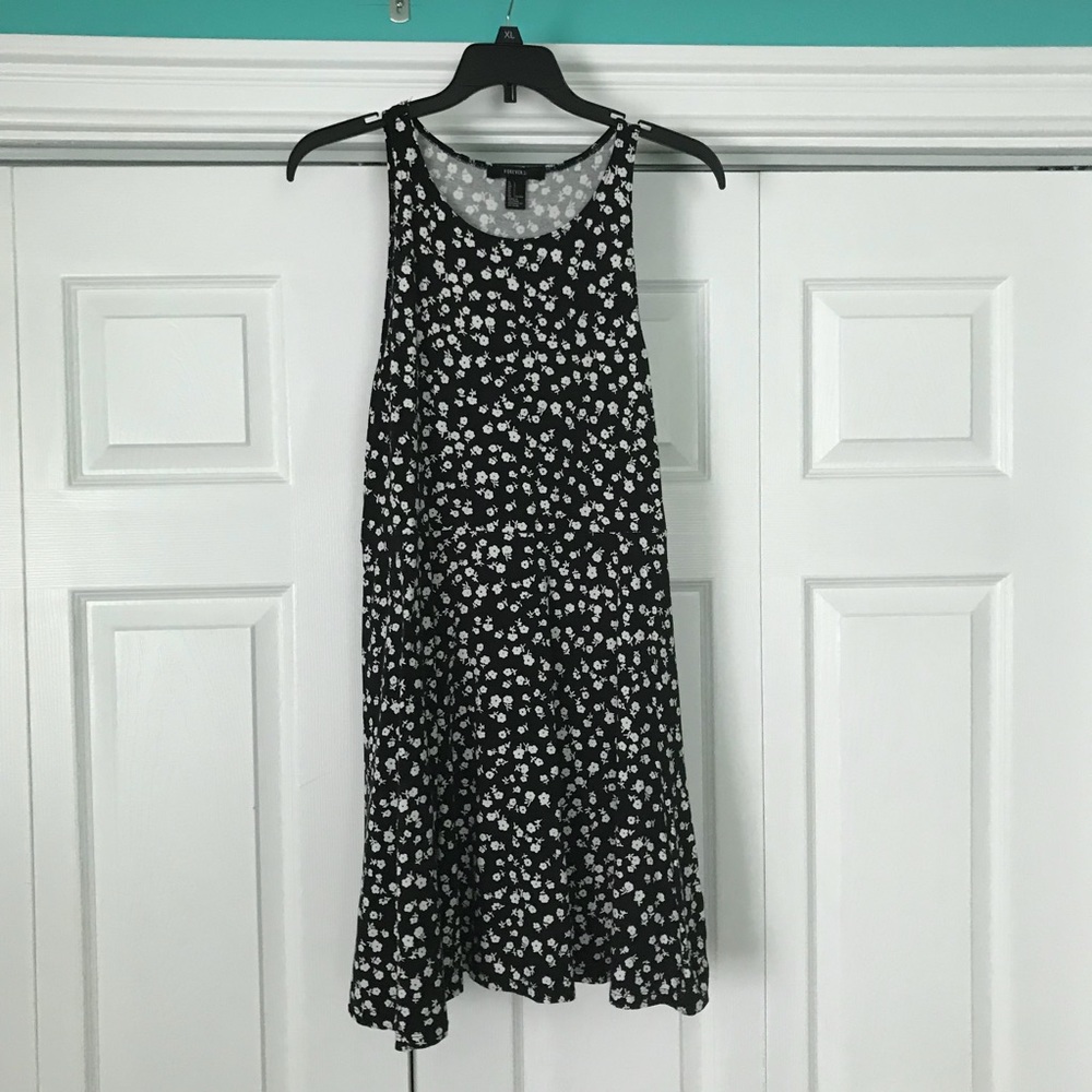 High neck skater dress